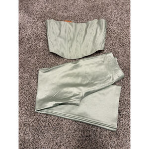 Rezek Studio Mint Hustle Pant And Star Corset